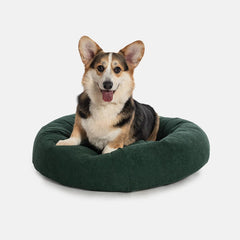 Cama Pacco Nala Boucle Verde Redonda