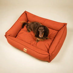 Cama para cachorro Nature Laranja, tecido 100% algodão — vista 2