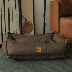 Cama para Cachorro Impermeável Ecotec Lisa Marrom