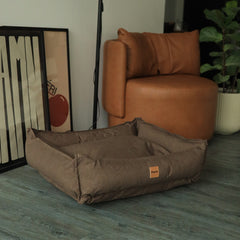 Cama para Cachorro Impermeável Ecotec Lisa Marrom