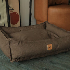 Cama para Cachorro Impermeável Ecotec Lisa Marrom