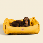Cama para cachorro Ecotec Amarelo Solar, tecido resistente à água — vista 1