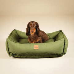 Cama para cachorro Ecotec Verde Bosque, tecido resistente à água — vista 1