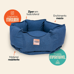 Cama para Cachorro/Gato Impermeável Ninho Ecotec Lisa Marrom