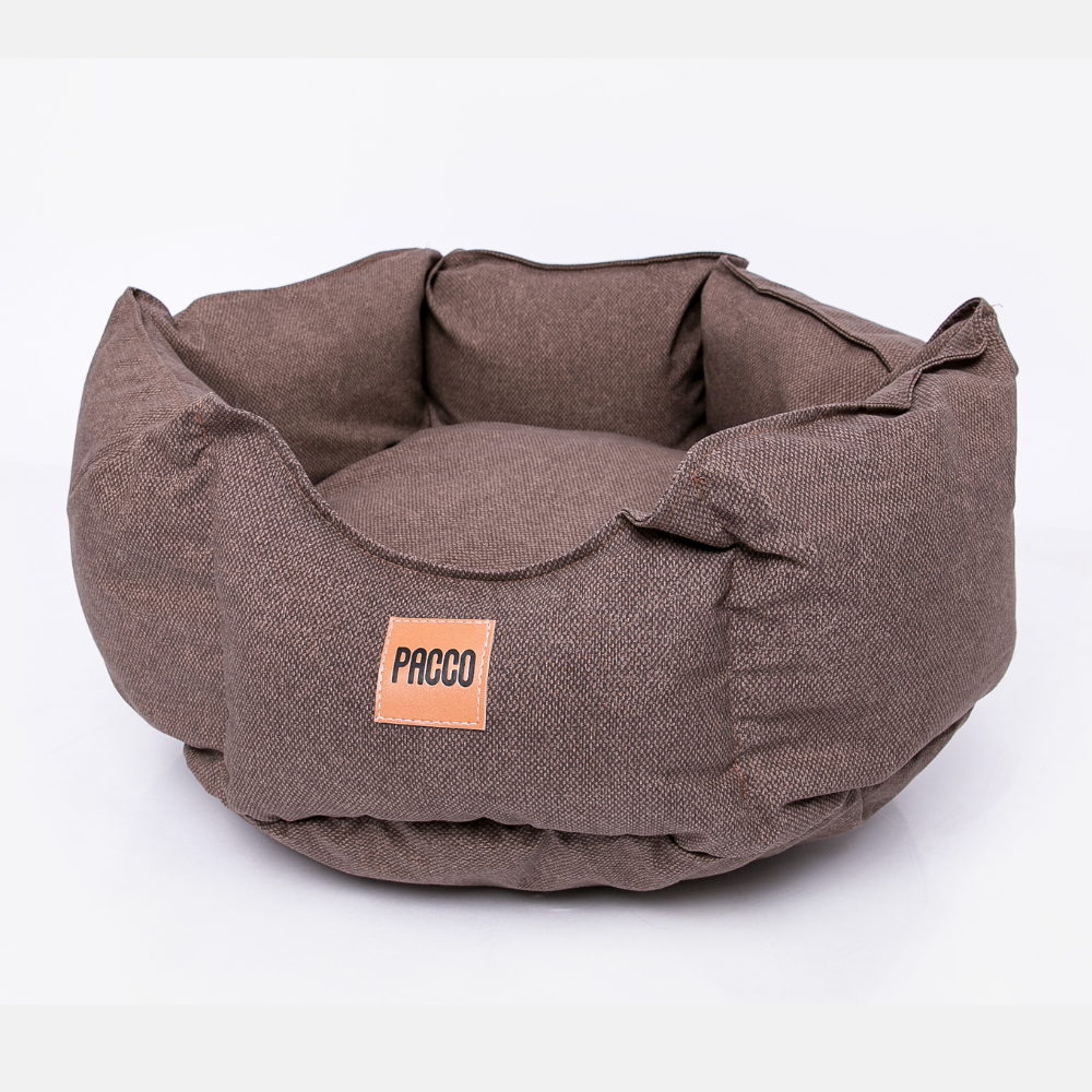 Cama para Cachorro/Gato Impermeável Ninho Ecotec Lisa Marrom