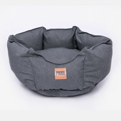 Cama para Cachorro/Gato Impermeável Ninho Ecotec Lisa Cinza