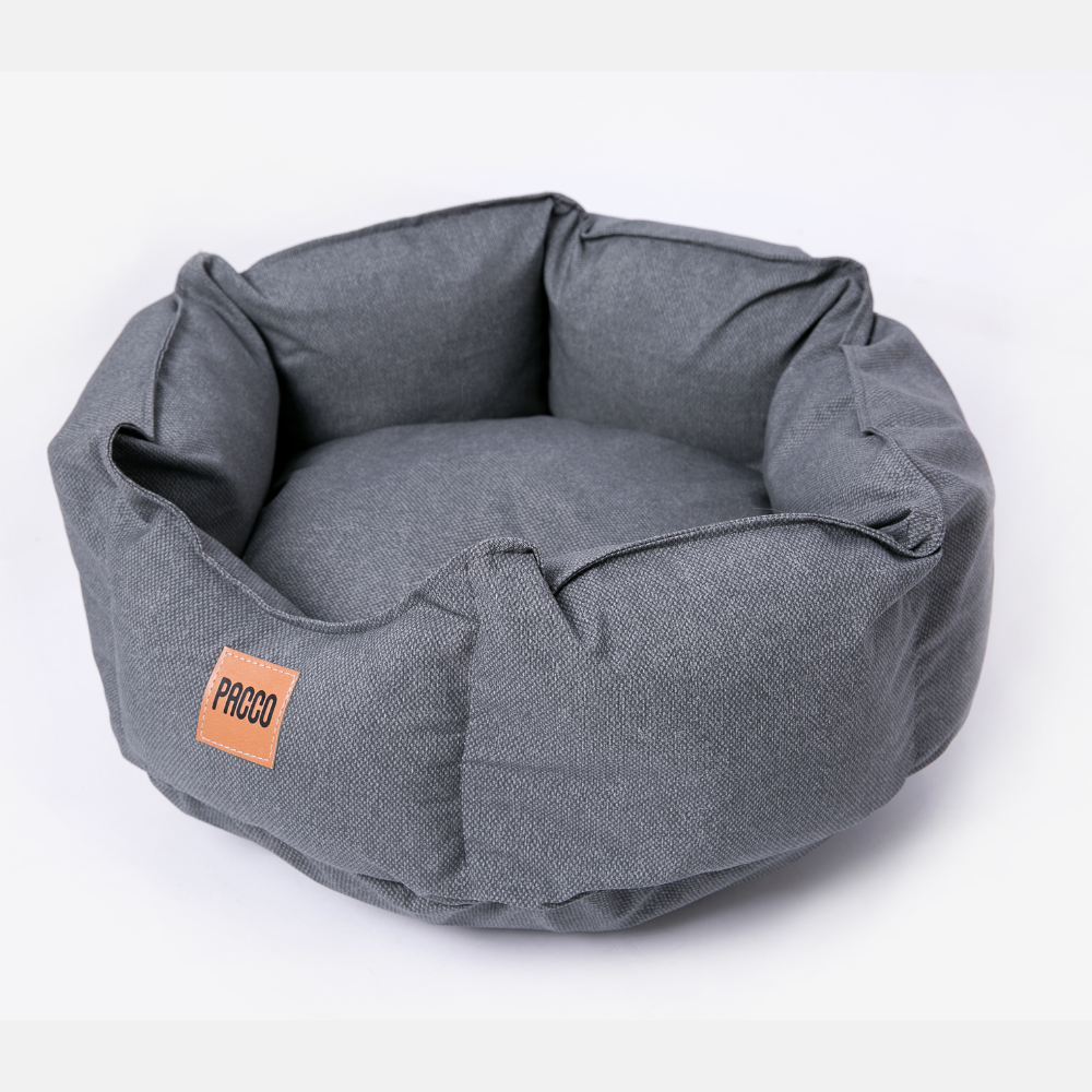 Cama para Cachorro/Gato Impermeável Ninho Ecotec Lisa Cinza