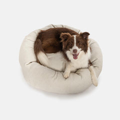 Cama Pacco Nala Boucle Off White Redonda