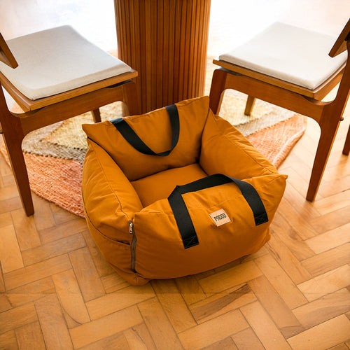 Bolsa para Transporte Cangú Nature Caramelo - 100% Algodão