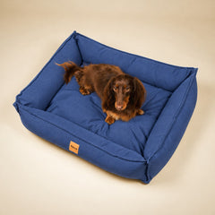 Cama para cachorro Nature Azul, tecido 100% algodão — vista 2