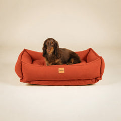 Cama para cachorro Nature Laranja, tecido 100% algodão — vista 3