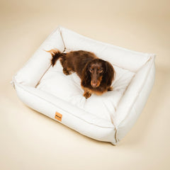 Cama para cachorro Nature Off White, tecido 100% algodão — vista 2