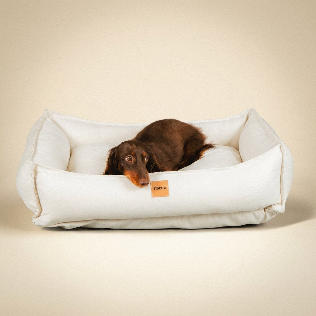 Cama para cachorro Nature Off White, tecido 100% algodão — vista 5