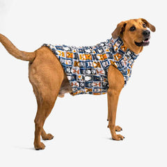 Roupa para Cachorro Suéter Fauna Silvestre Azul Escuro