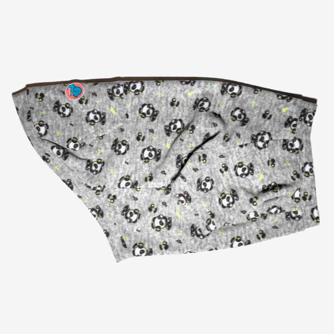 Roupa para Cachorro Pijama Panda Cinza