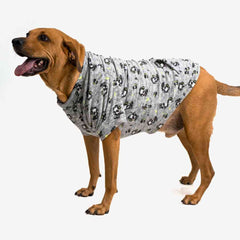 Roupa para Cachorro Pijama Panda Cinza