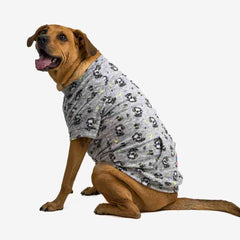 Roupa para Cachorro Pijama Panda Cinza