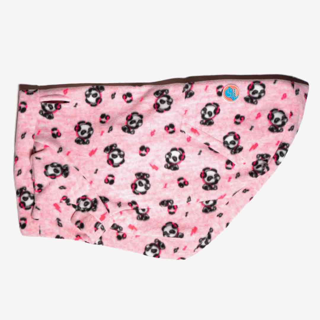 Roupa para Cachorro Pijama Panda Rosa